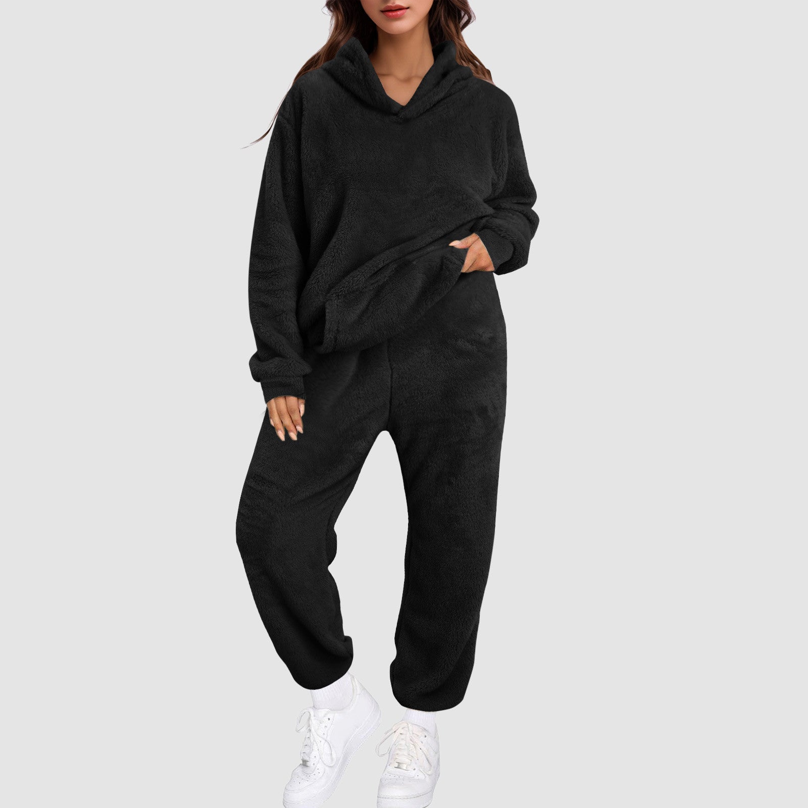 FENNA - Accogliente e Caldo Huispak per Donne con Maglione Teddy