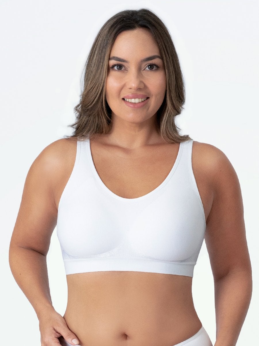 Vrouwen Draadloze Shaper BH Zwart M Katoen-2