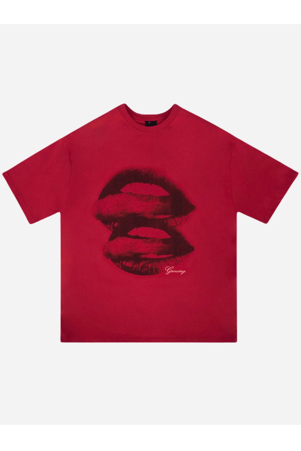 Camiseta Vyra para Damas y Caballeros | Estampado de Labios y Ajuste Moderno para Primavera y Verano