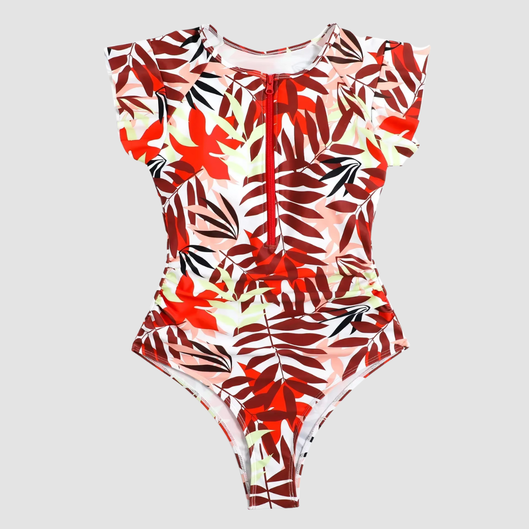 Dames Badpak Camouflage Stijl Met Ritssluiting-4