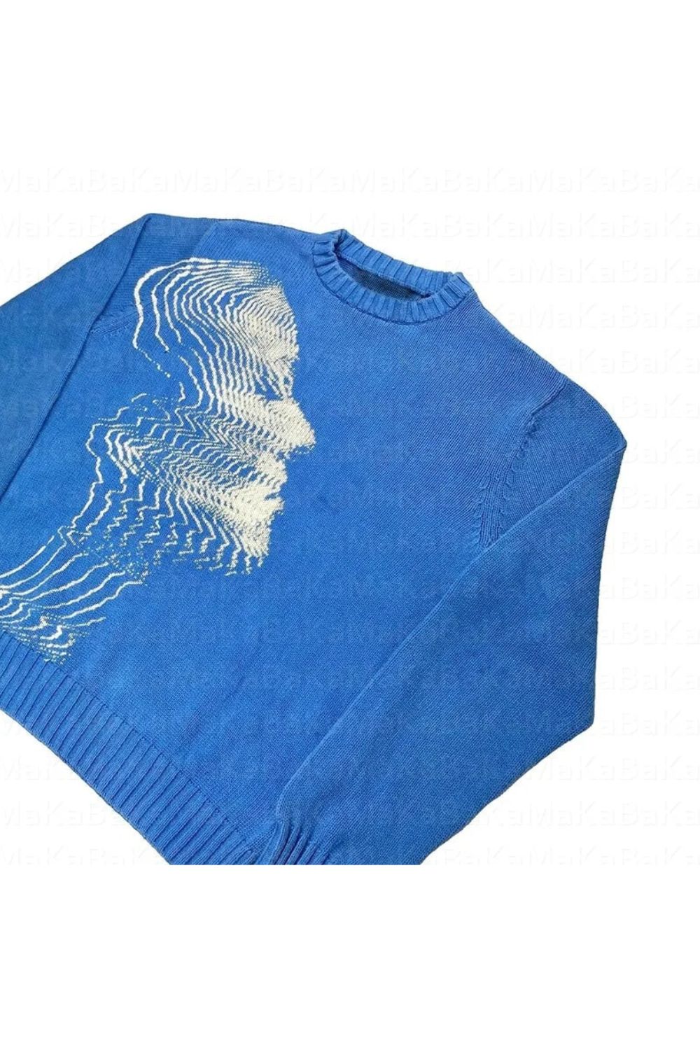 Maglione a Maglia con Stampa Vibrations | Maglieria Unica per Donne e Uomini