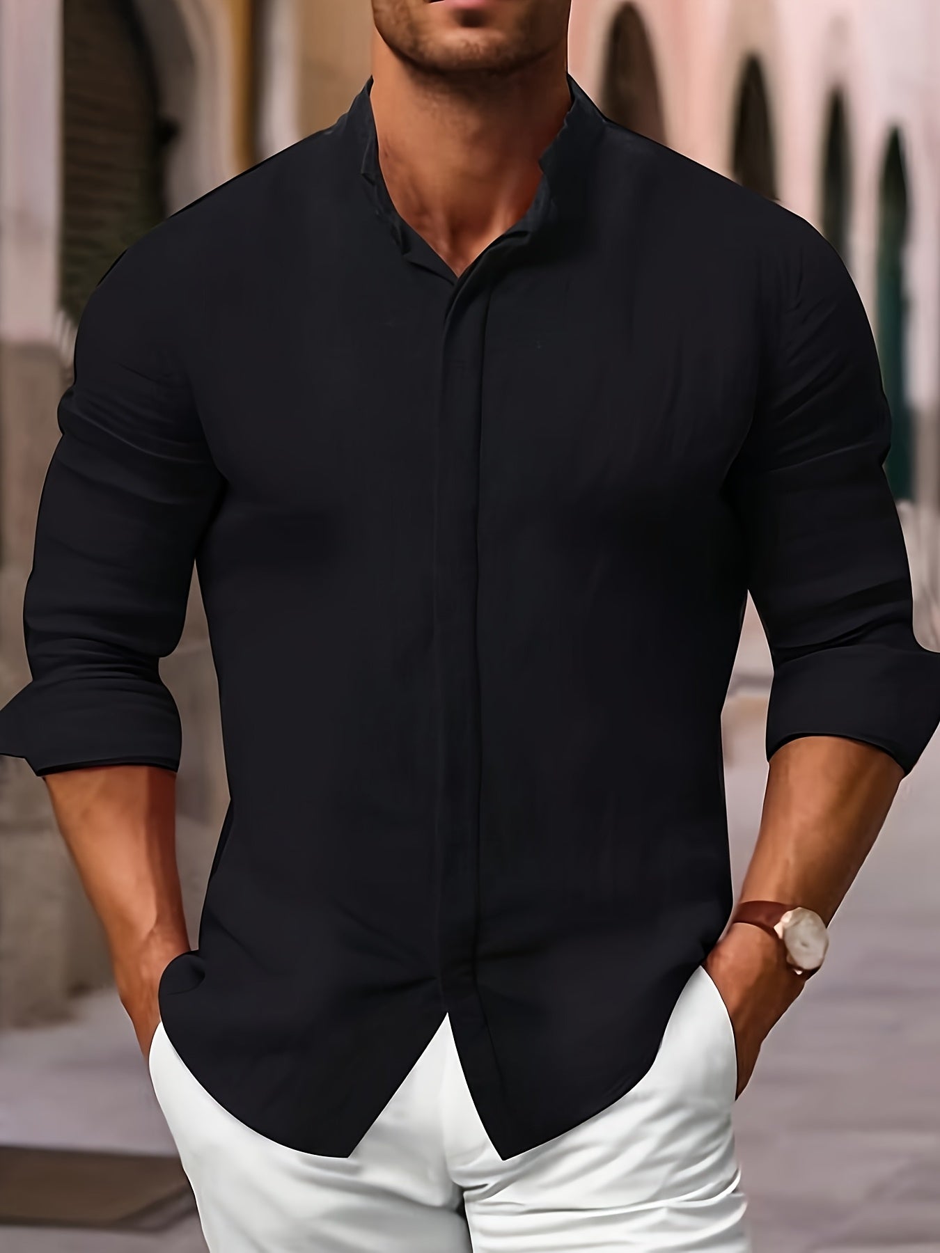 FORZA – Camicia di lino con robusta eleganza maschile per primavera ed estate