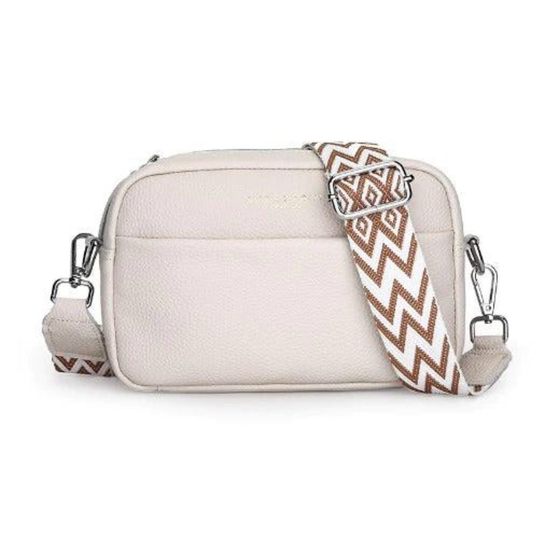 Variant image for Esmeralda Leren Schoudertas Dames met Geometrische Riem - Stijlvolle Mode-2