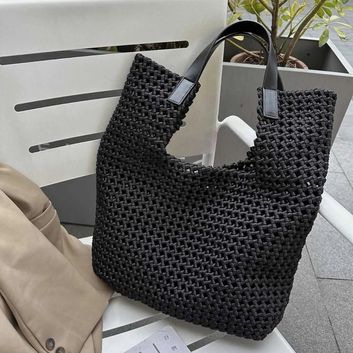 Heidi Geweven Draagtas Elegante Stijl voor Vrouwen-4
