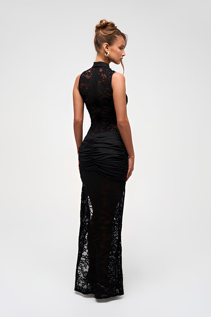 Noire Kant Maxi Abito Donna | Lussuoso & Seducente per Occasioni Speciali