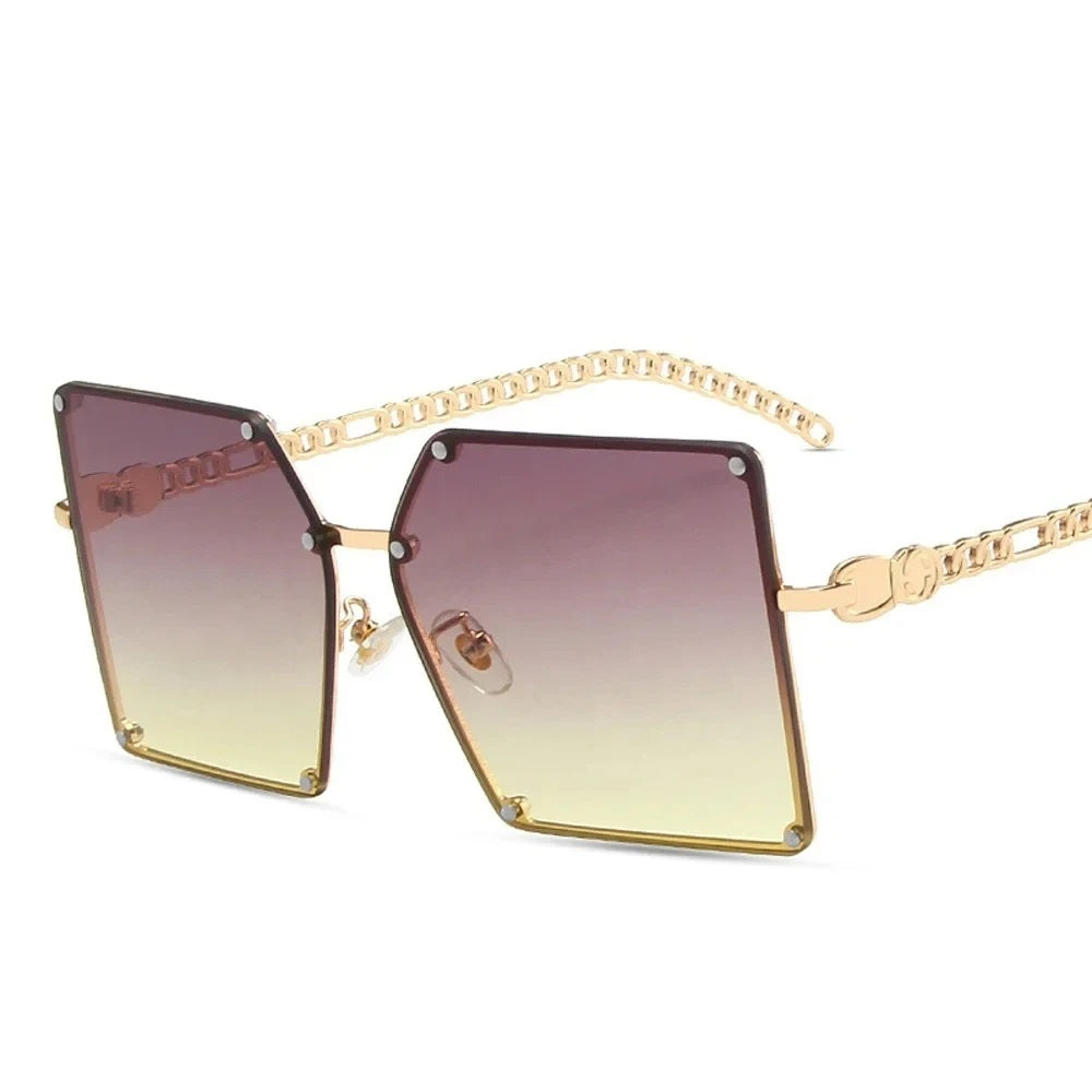 Meike Zonnebril Dames Vintage Modieus Stijl met Klinknagels-4