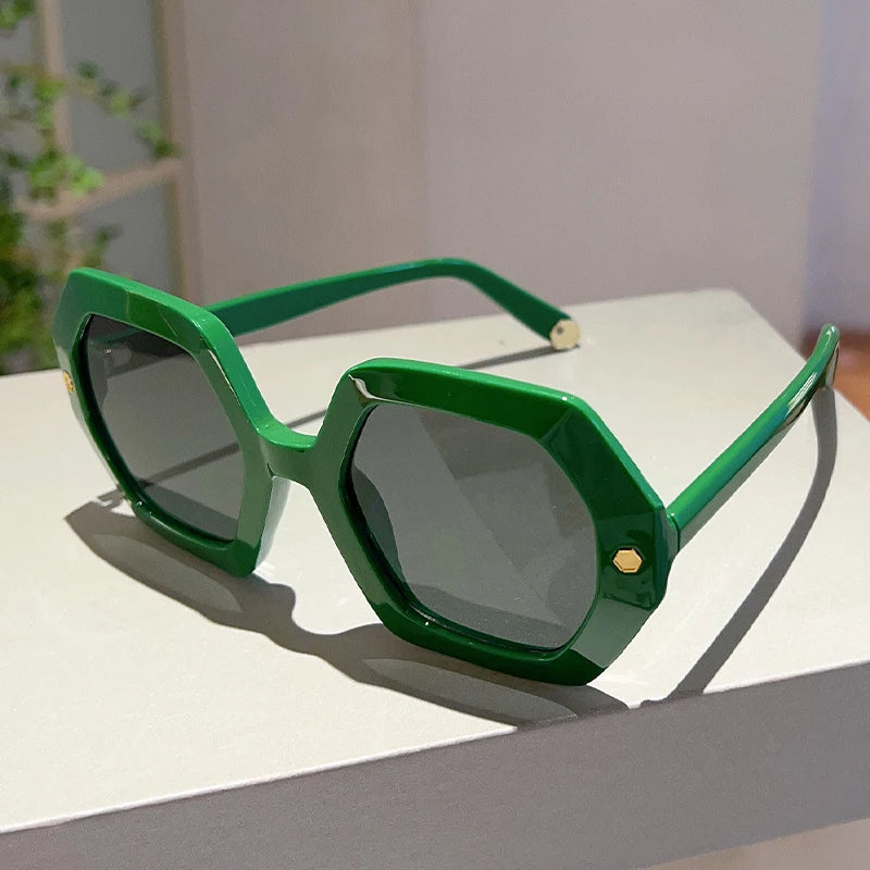 Variant image for Regina Oversized Zonnebril Dames Met Hexagonale Frames-4