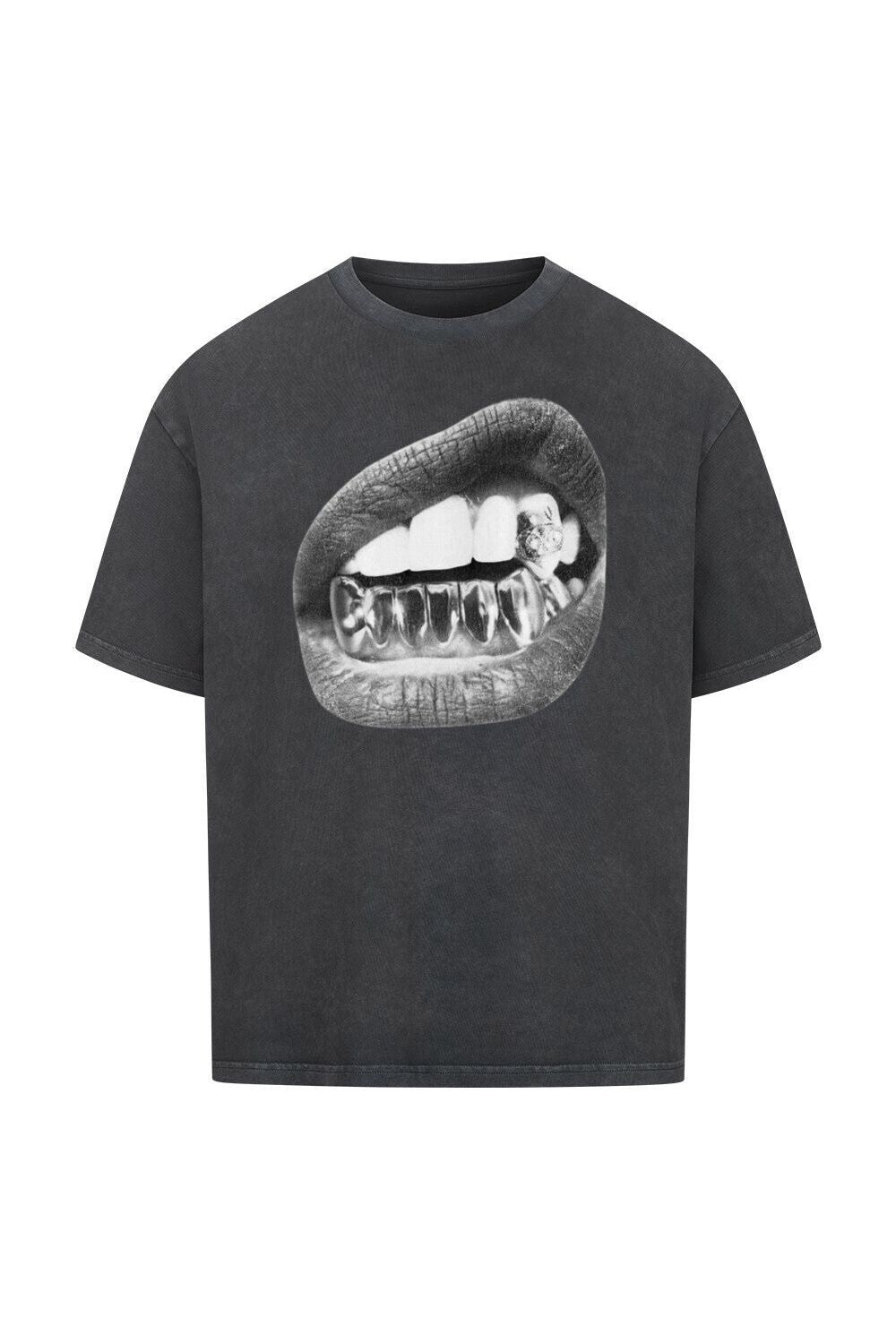 T-shirt Unisex Daxa Streetwear | Stampa labbra in stile Y2K per primavera ed estate