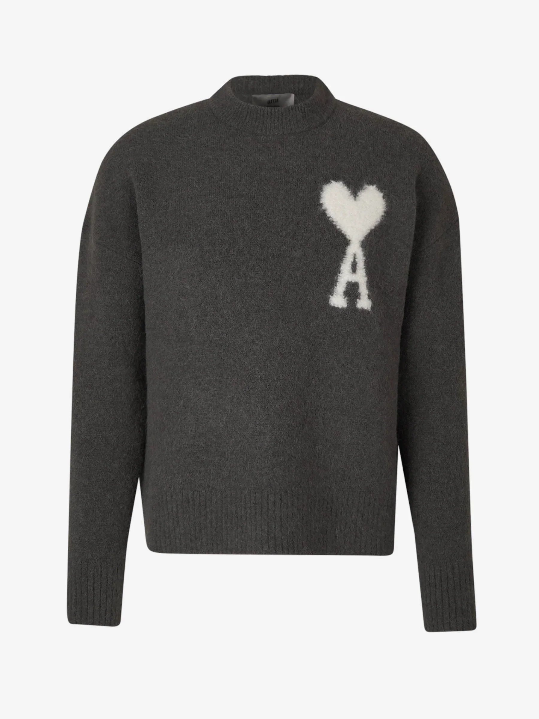 Ami Paris Maglione con Logo a Cuore per Uomo | Morbido & Elegante Maglione con Vestibilità Rilassata