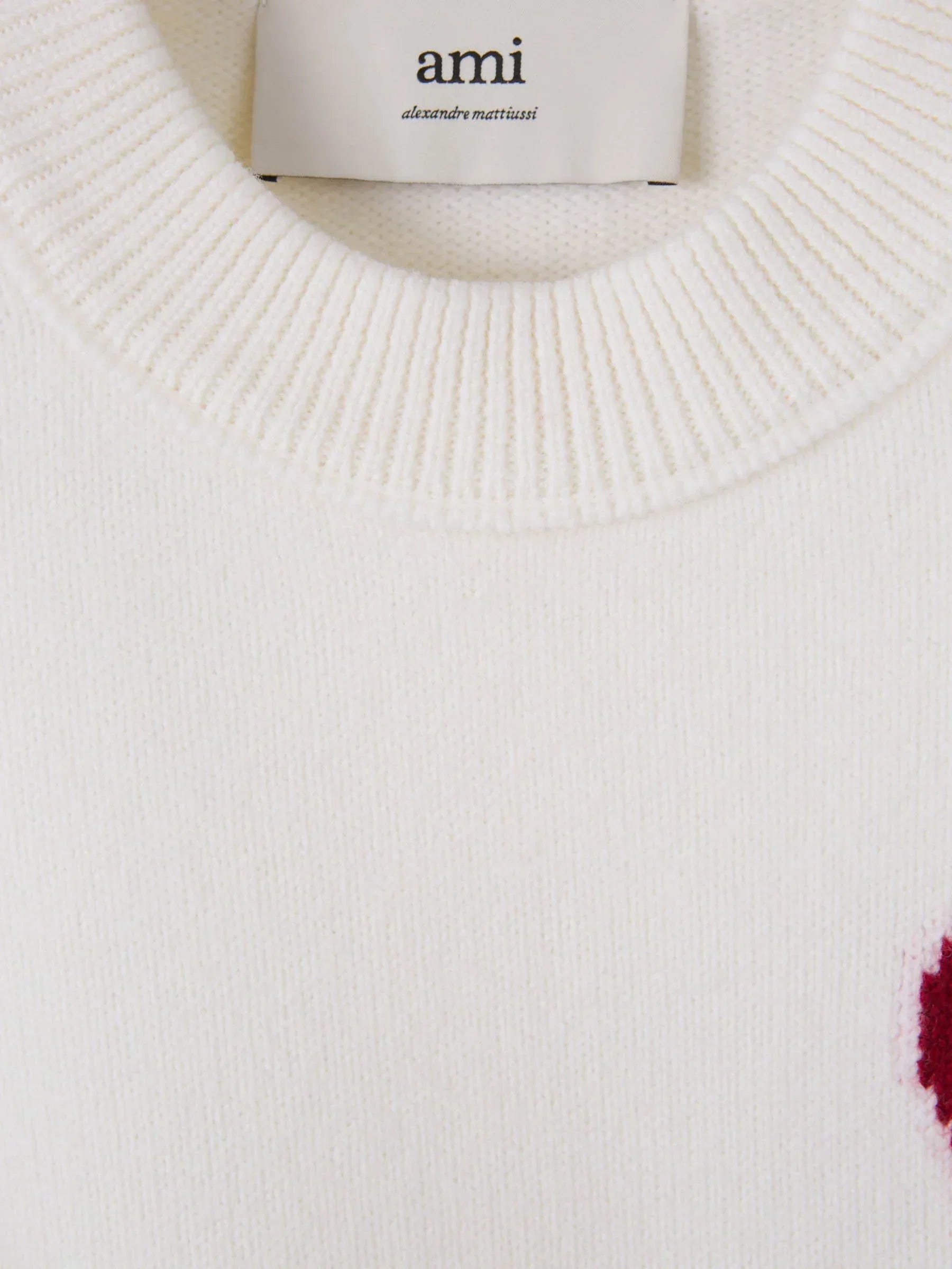 Ami Paris Maglione con Logo a Cuore per Uomo | Morbido & Elegante Maglione con Vestibilità Rilassata