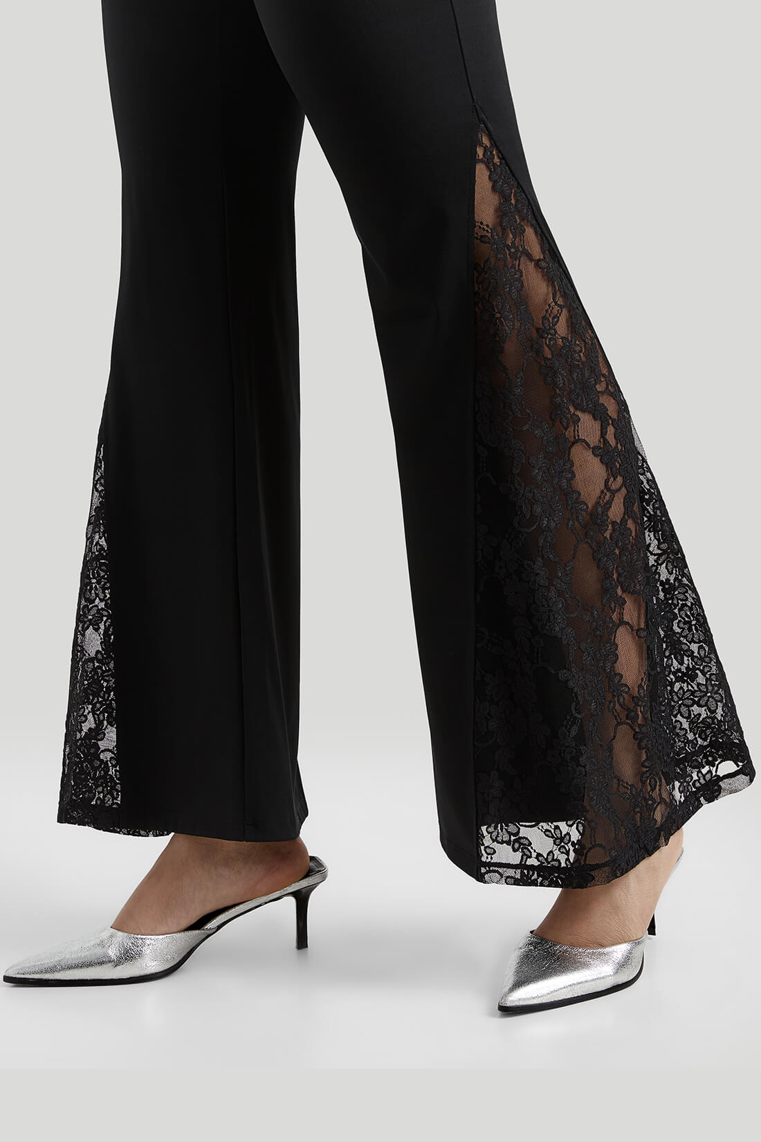DAISY – Kanten flared broek dames met hoge taille | Sexy Y2K party look