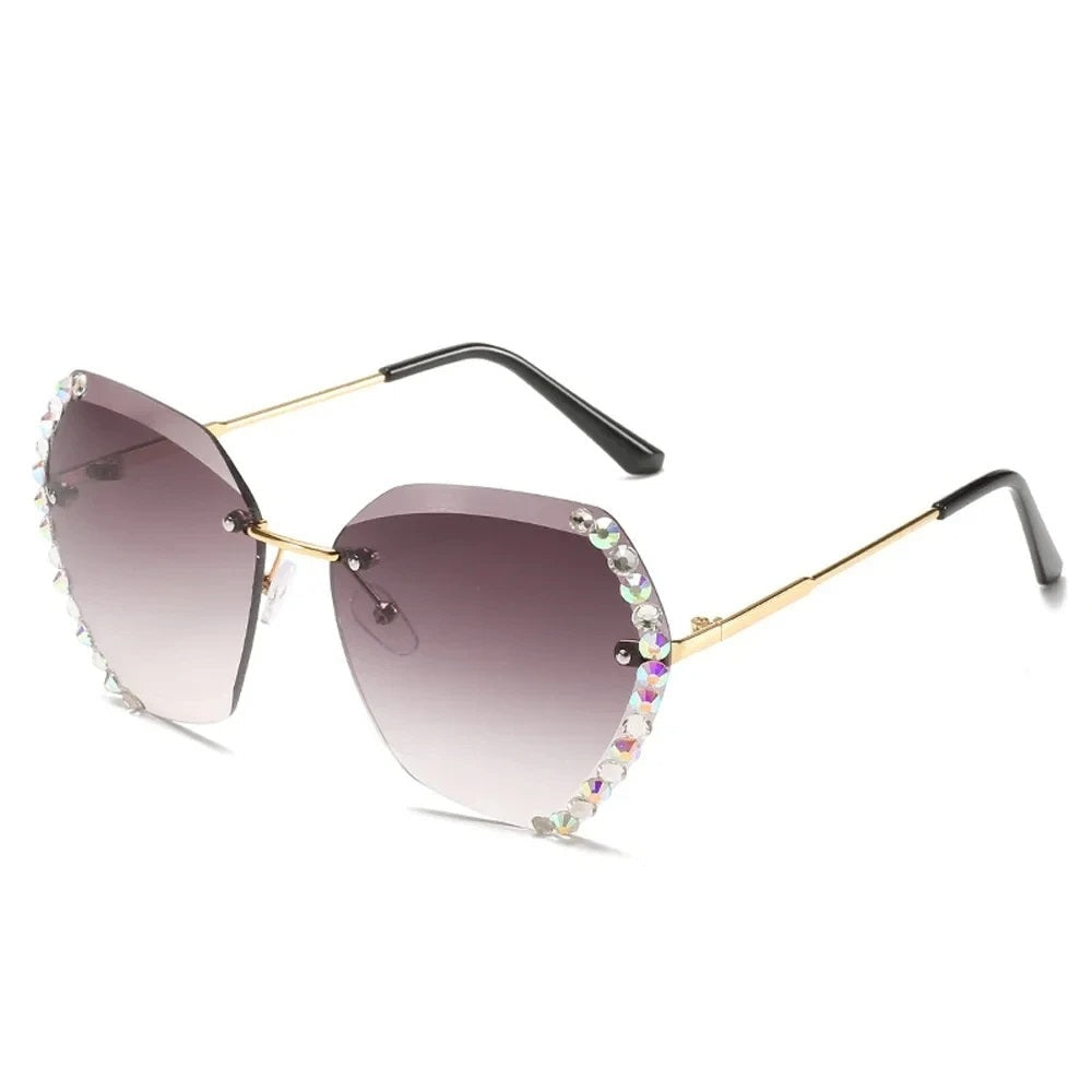 Sabrina Zonnebril Dames Luxe Extra Groot Vintage Oversized Stijl-4