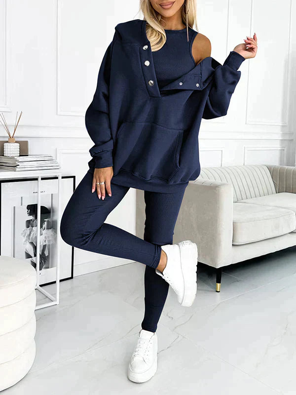 JULIE – Set di Abbigliamento Casual Femminile Confortevole | Accogliente e Elegante Primavera ed Estate