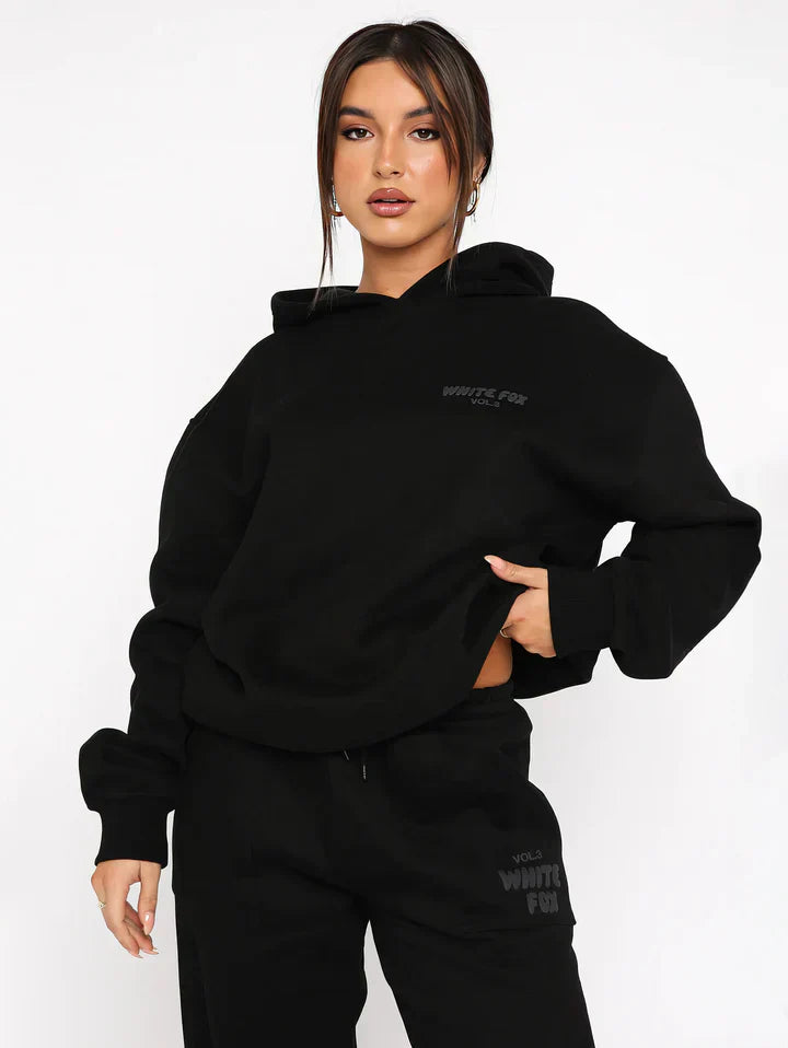 ZARA - Tuta da donna hip con felpa con cappuccio e pantaloni jogger