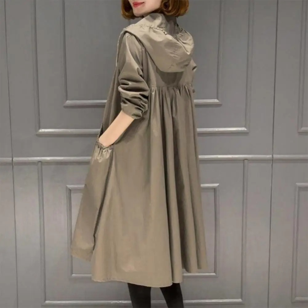 Novara giacca impermeabile lunga da donna - Impermeabile e elegante con cappuccio