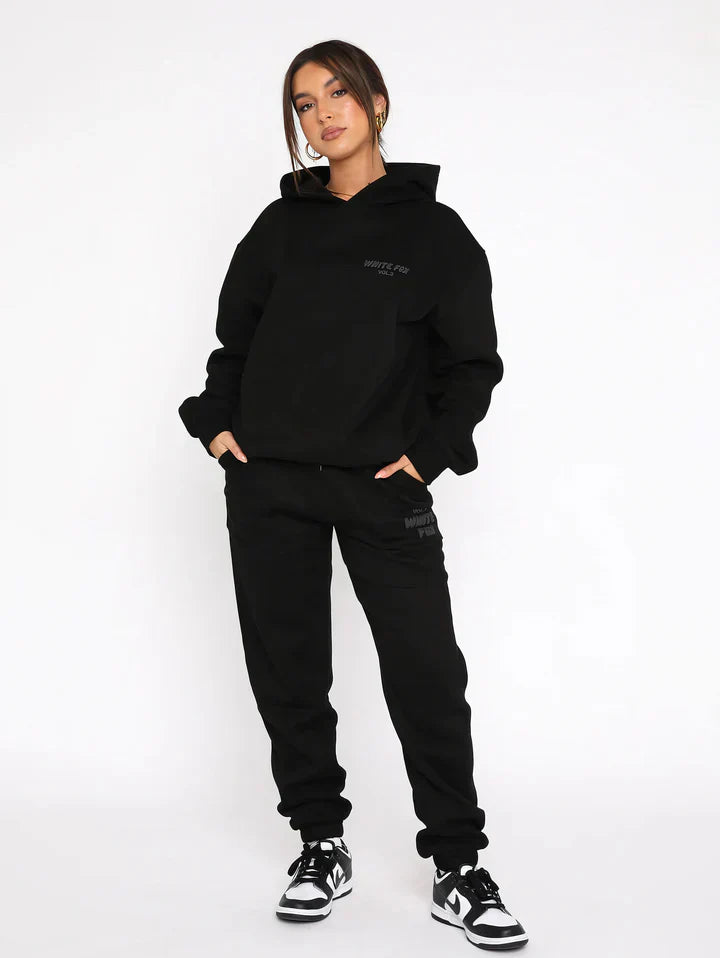 ZARA - Tuta da donna hip con felpa con cappuccio e pantaloni jogger