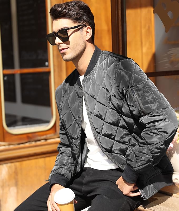 NOVITO - Abrigo Acolchado para Hombre para los Días Fríos | Chaqueta de Invierno Estilosa y Cómoda