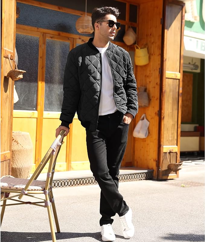 NOVITO - Abrigo Acolchado para Hombre para los Días Fríos | Chaqueta de Invierno Estilosa y Cómoda