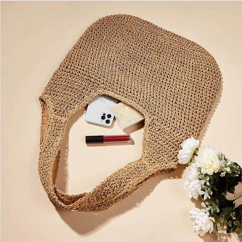 Satiro Ronde Schoudertas Dames Zomerstijl Handgeweven Rotan Accessoire-5