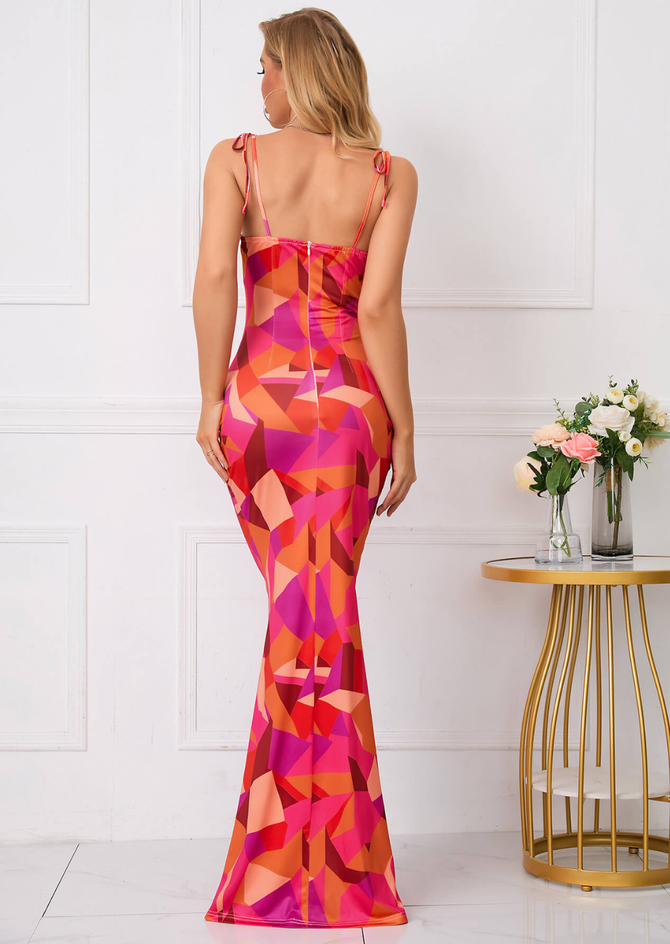 FLORA Maxi Jurk Donna | Stampa floreale & Look elegante per primavera ed estate