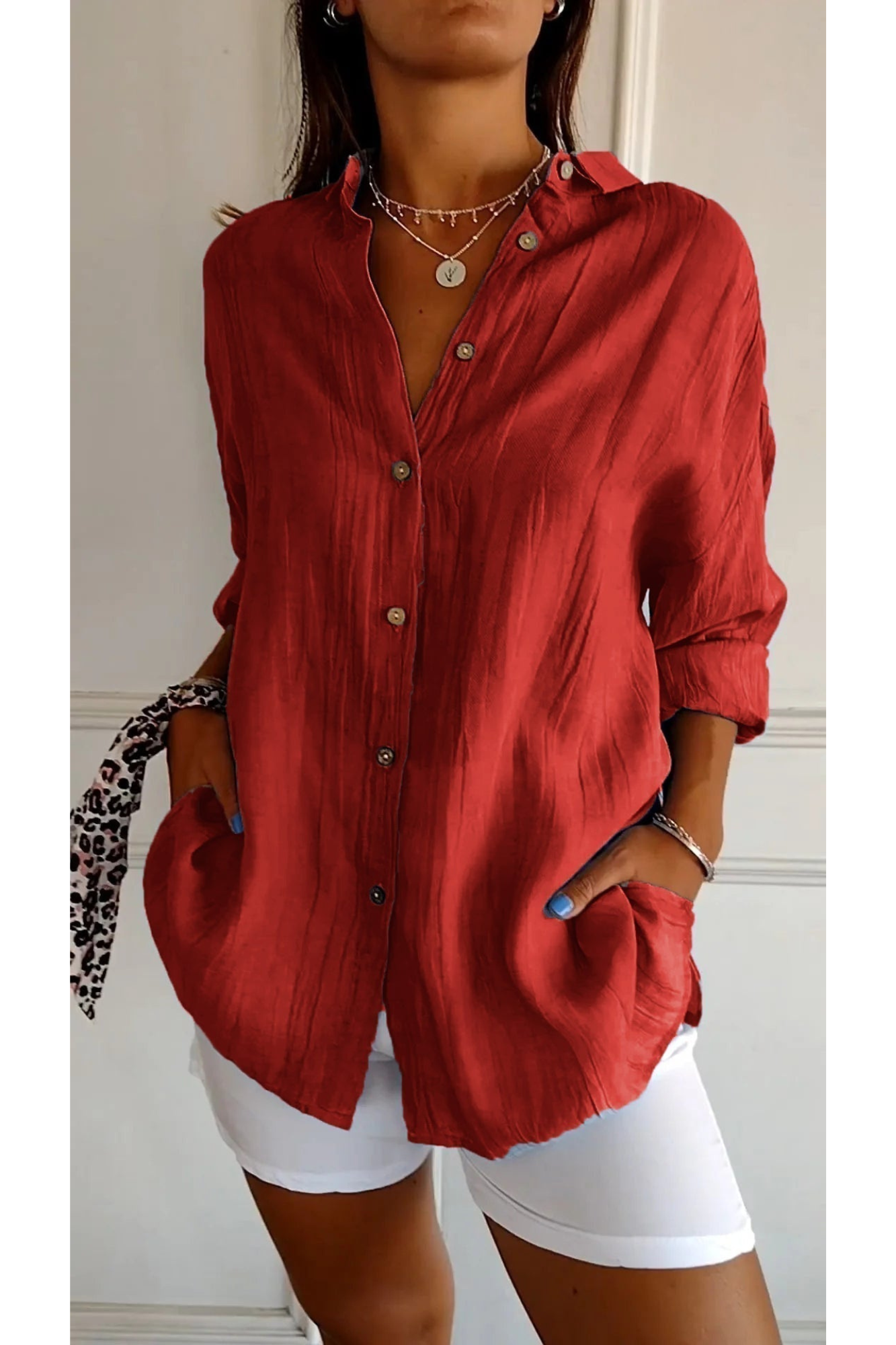 VIENA – Camisa Elegant Dames | Chic y Cómoda para Primavera y Verano
