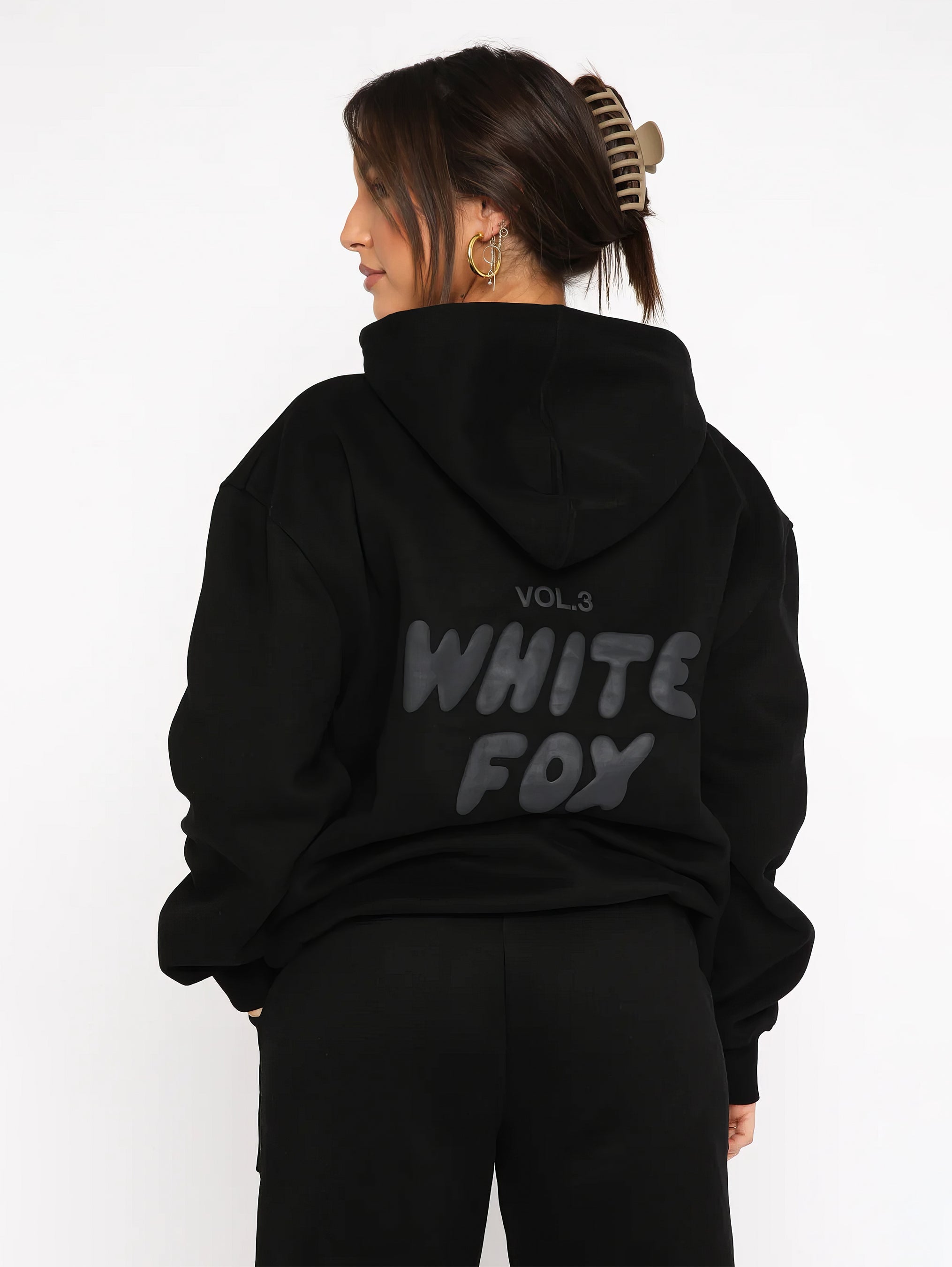 Chándal Completo Foxy para Mujeres | Conjunto Suave de Sudadera con Capucha y Pantalón – Imprescindible en TikTok