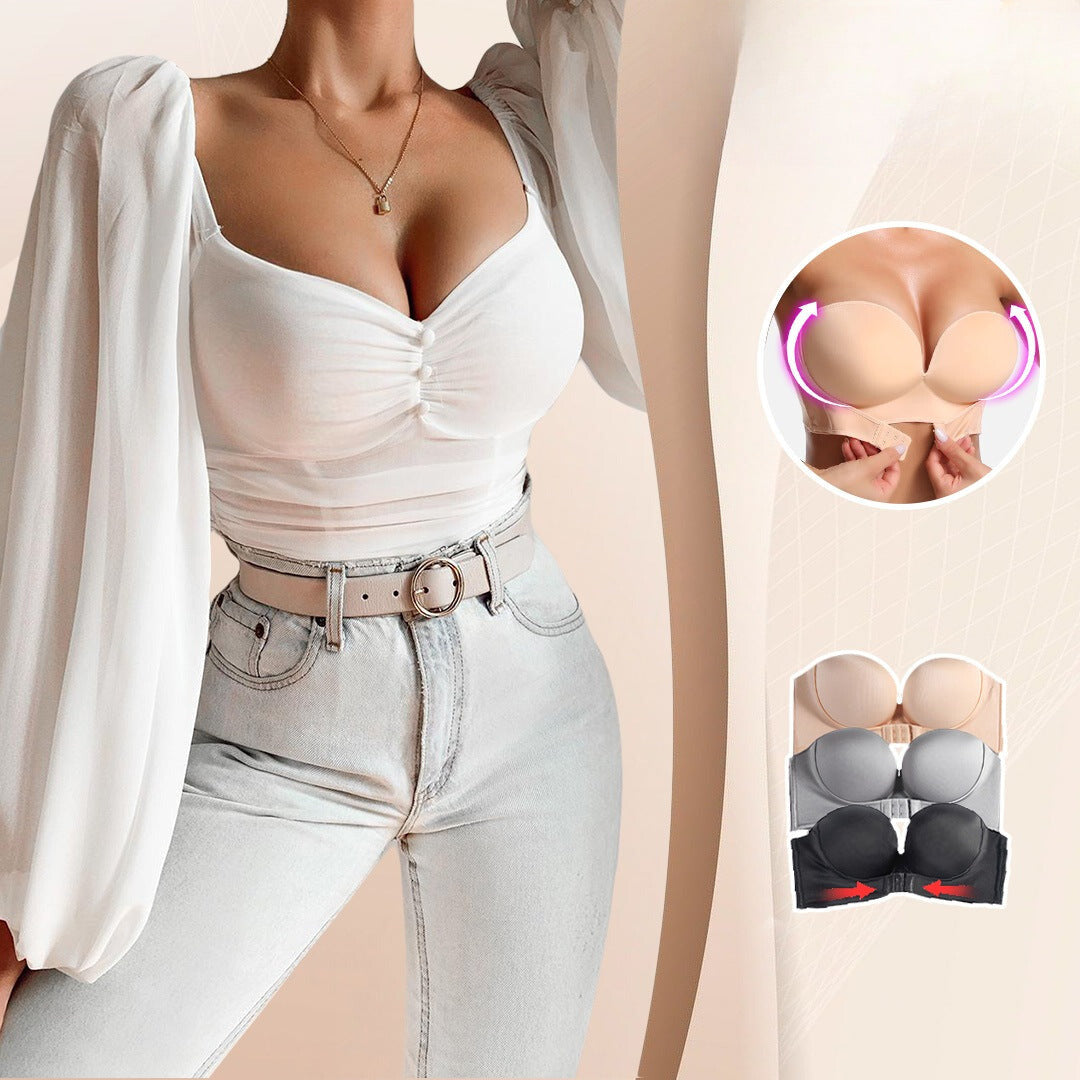 Vrouwen Bh Zonder Bandjes Zwart M Nylon/Spandex-4