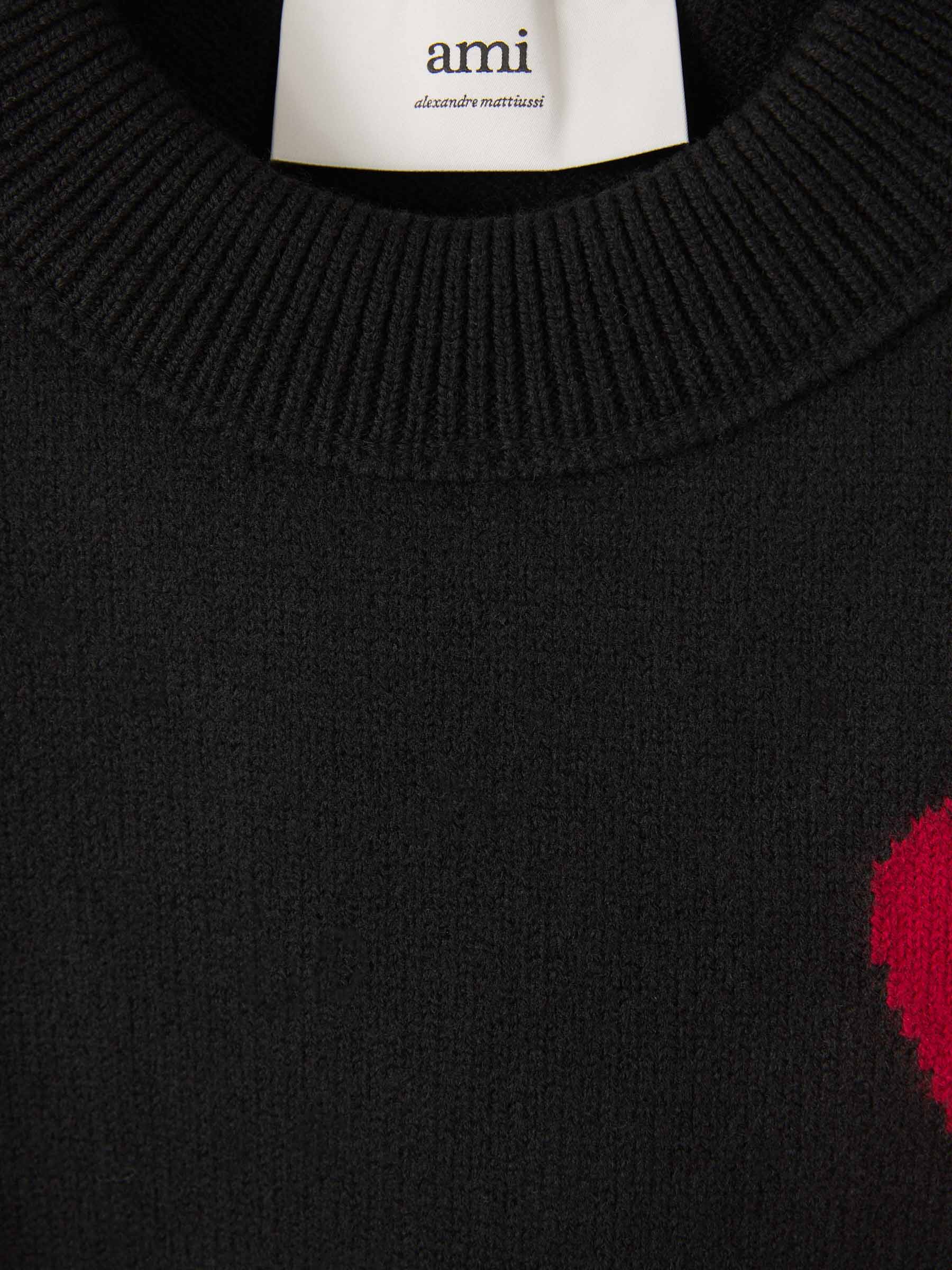 Ami Paris Maglione con Logo a Cuore per Uomo | Morbido & Elegante Maglione con Vestibilità Rilassata