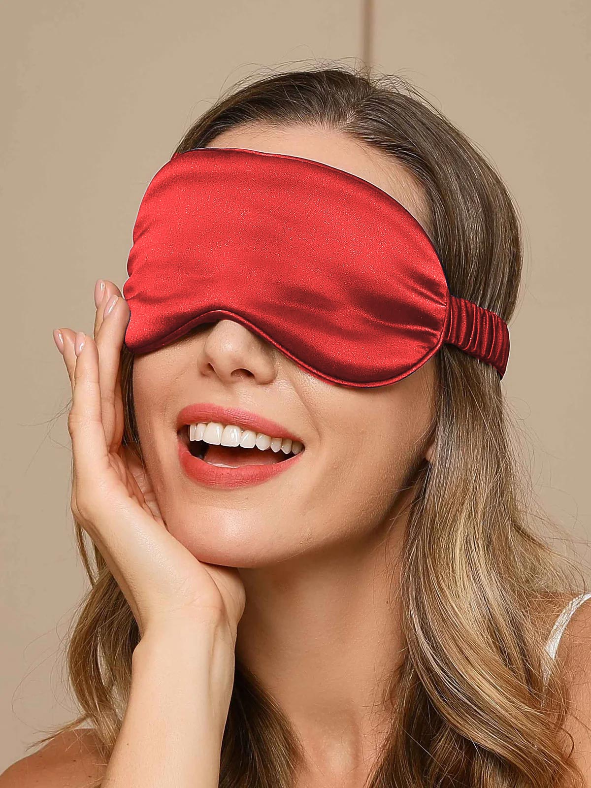 LUMORA - Maschera per gli occhi in seta morbida per un riposo ottimale