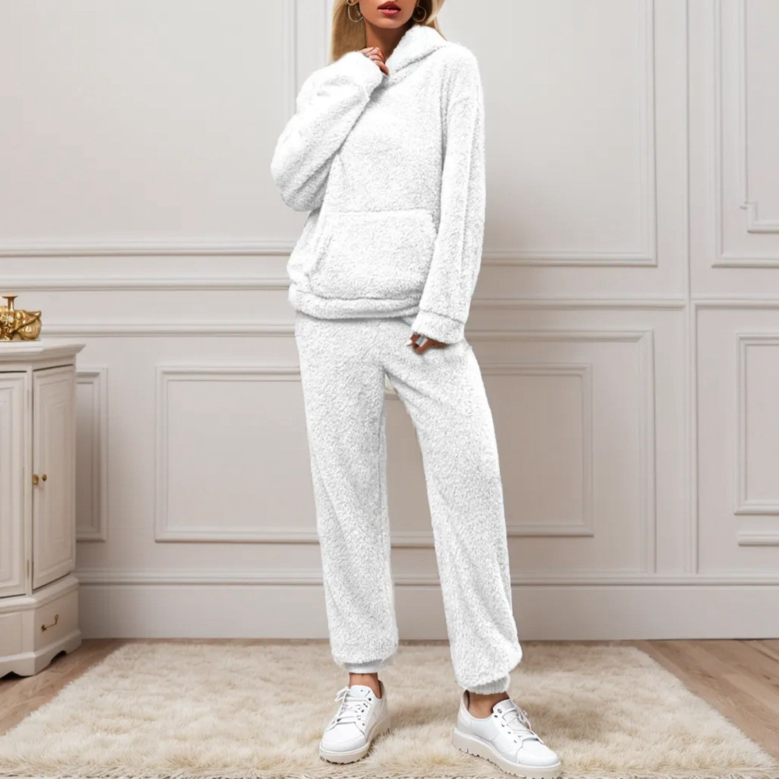 FENNA - Accogliente e Caldo Huispak per Donne con Maglione Teddy