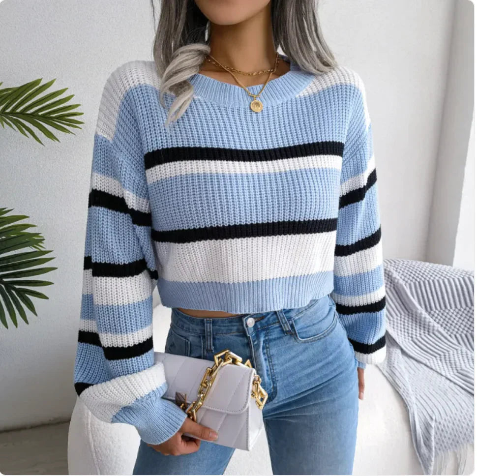 HYGGE – Maglione corto a maglia | Look primaverile moderno