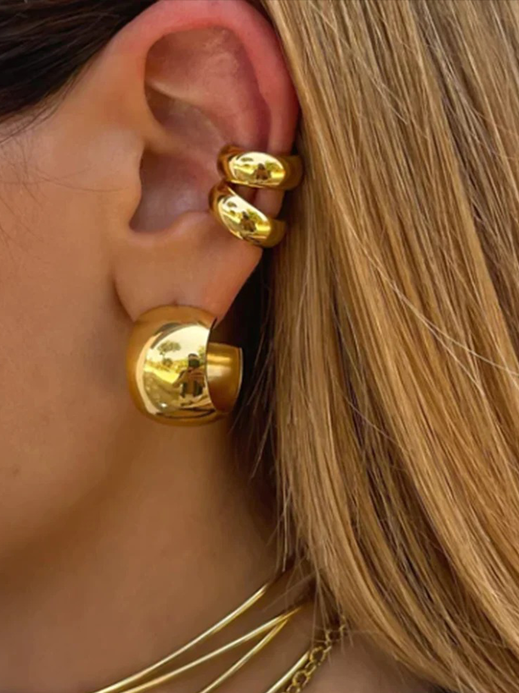 NOVA - Gouden Chunky Ear Cuff per un tocco alla moda
