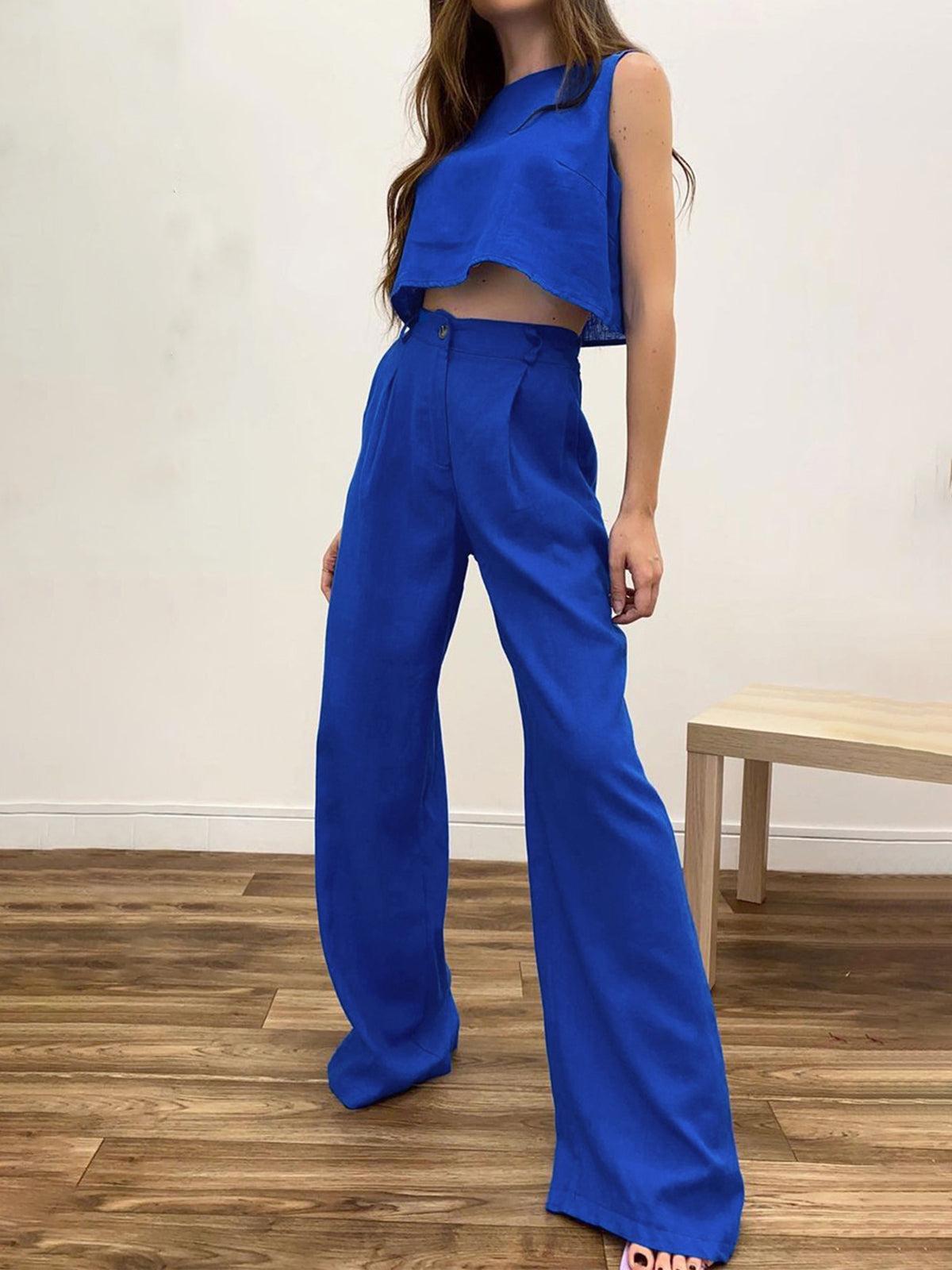 ZARIA – Conjunto bohemio de dos piezas con pantalón