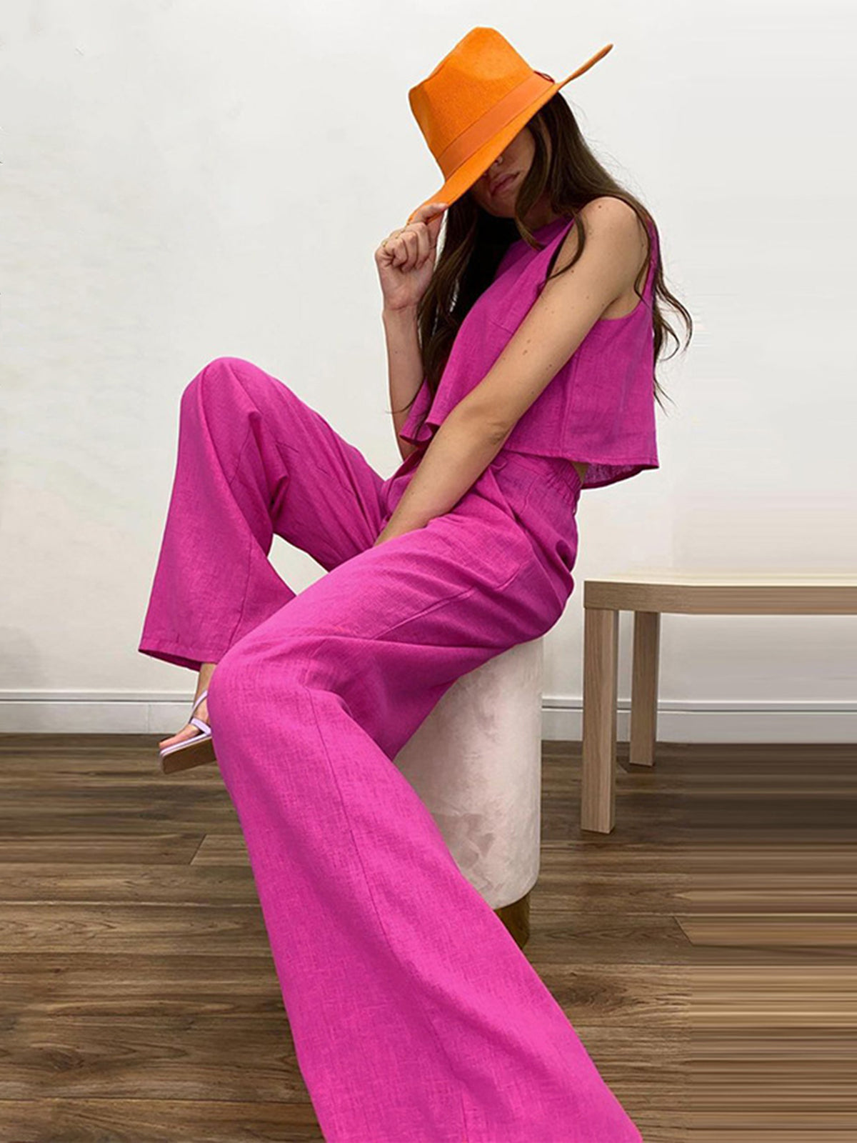 ZARIA – Conjunto bohemio de dos piezas con pantalón