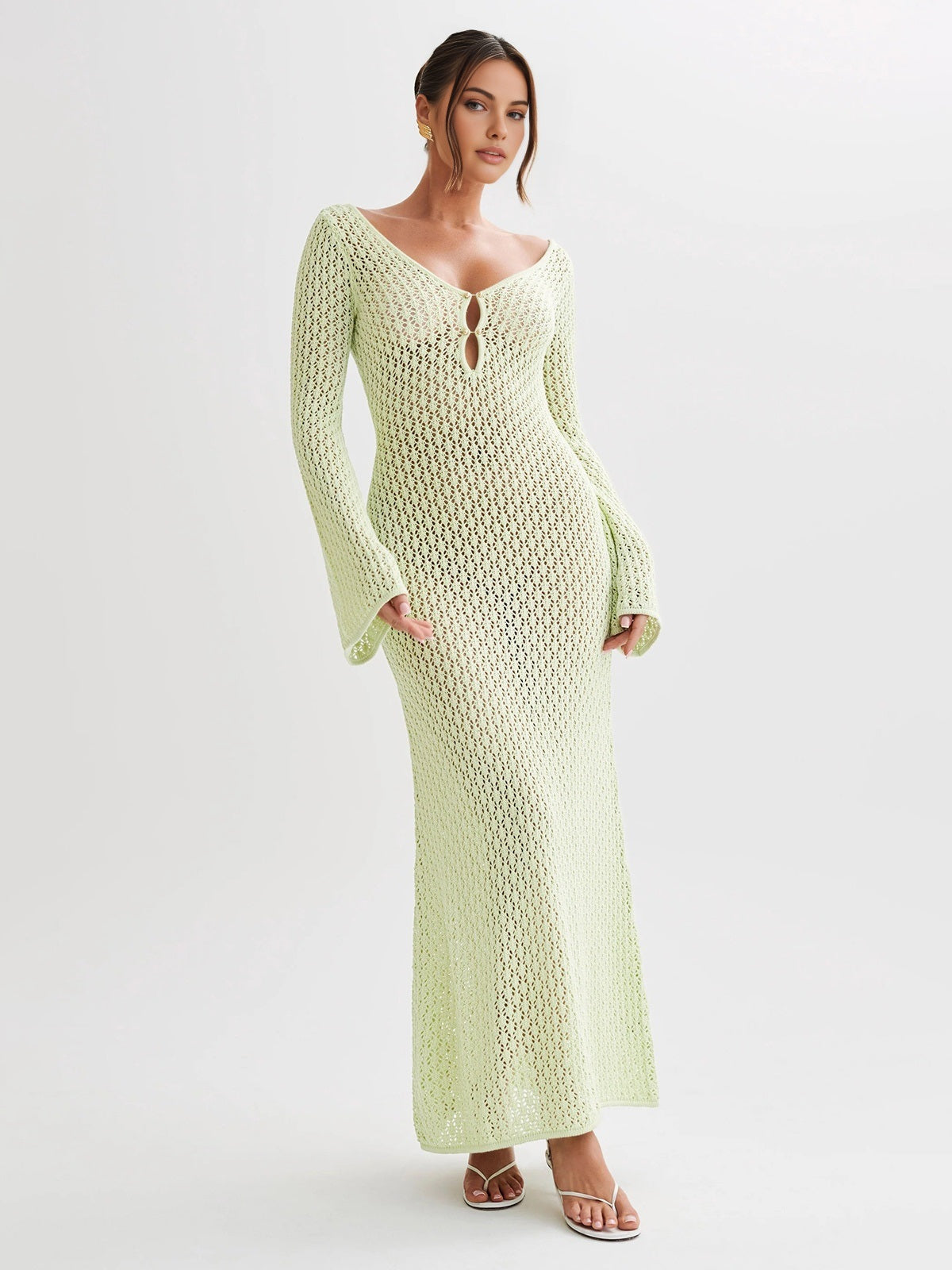 LIVIA – Elegante abito lungo con schiena scoperta