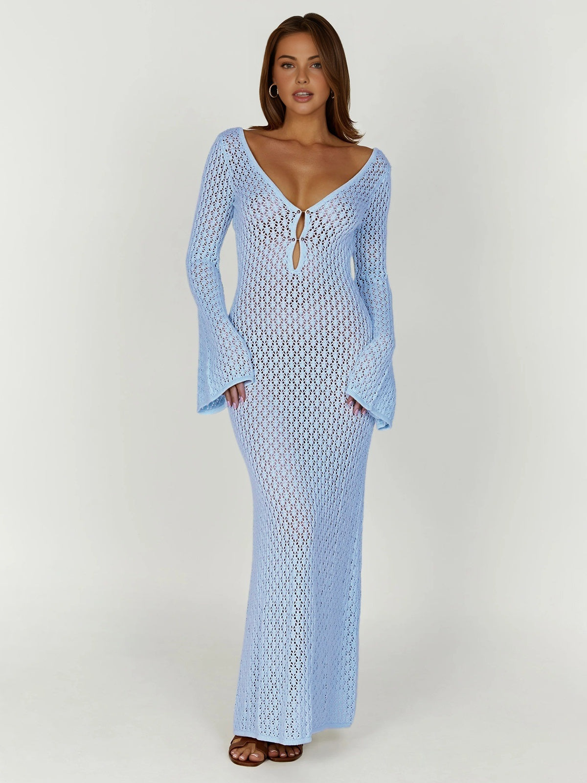 LIVIA – Elegante abito lungo con schiena scoperta