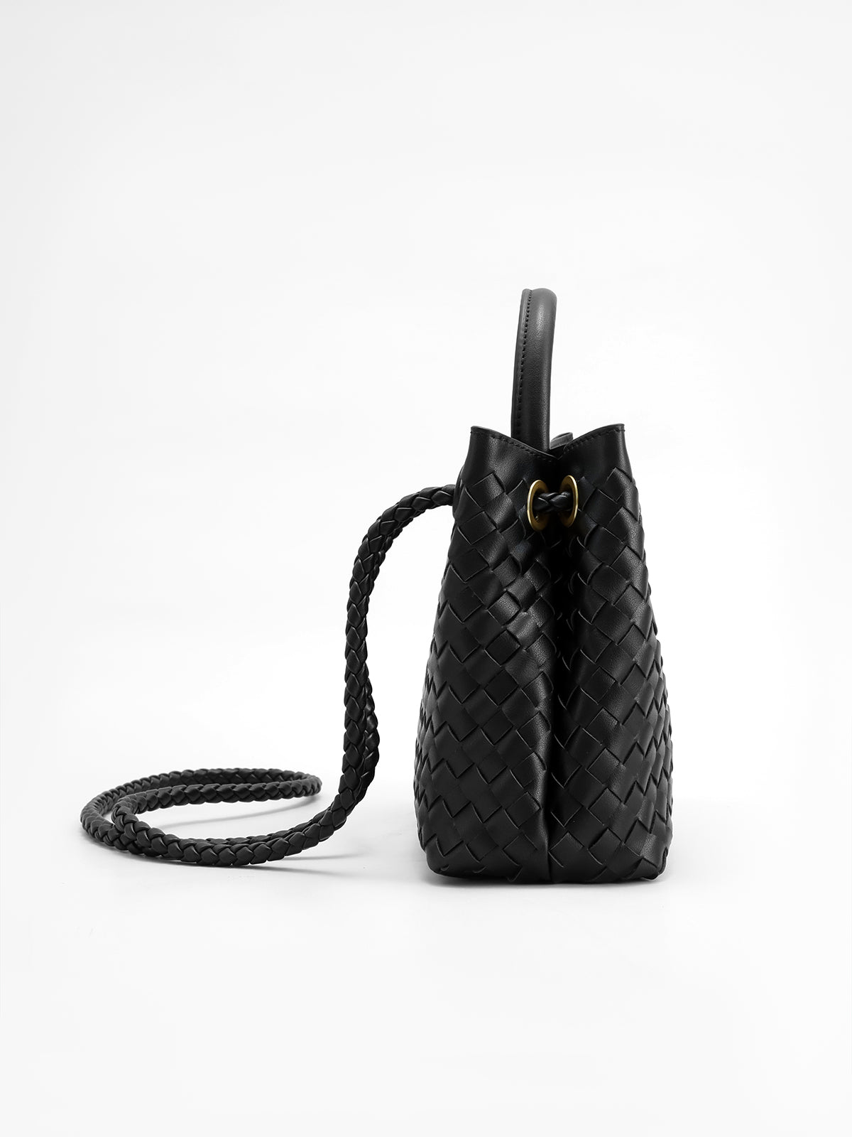 MAÉVA – Elegante borsa a mano con dettaglio a torsione in metallo