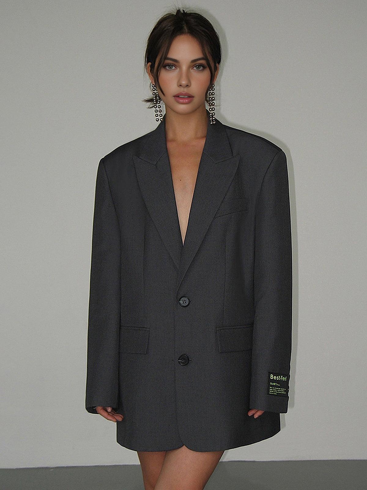NOELLE – Blazer boyfriend oversize con rever classico