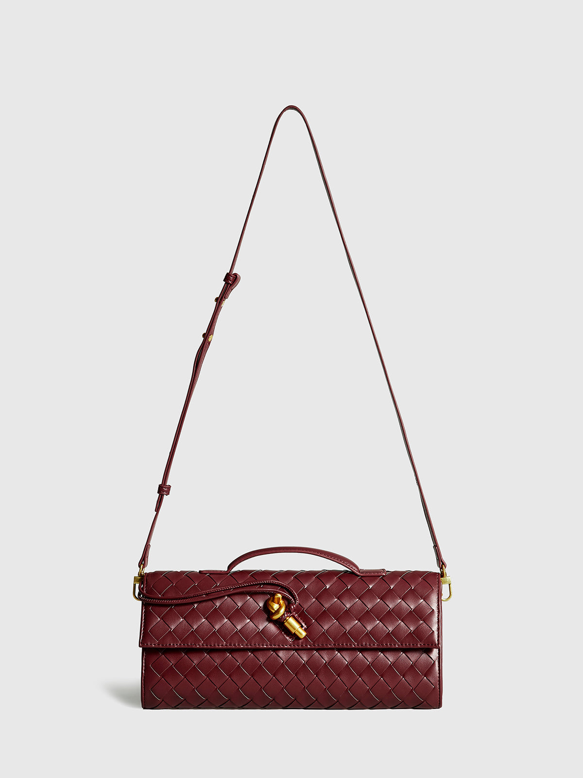 VEDA – Borsa a tracolla intrecciata alla moda per donna