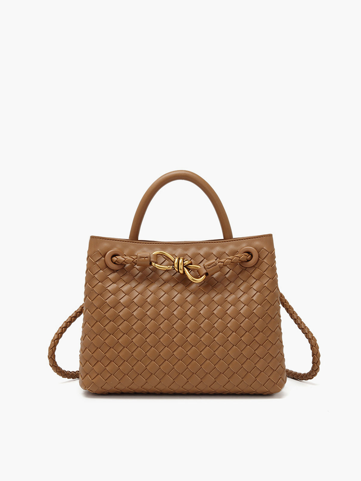 MAÉVA – Elegante borsa a mano con dettaglio a torsione in metallo