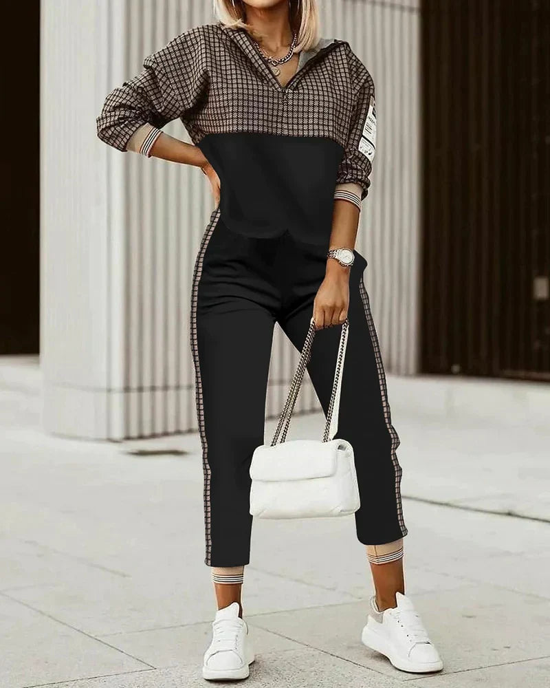 Chique Joggingpak Dames Luxe Comfortabel Huispak voor Thuis en Casual Gebruik 5