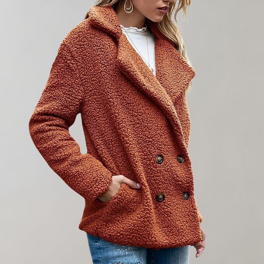 MILOU - Chaqueta de otoño Teddy de moda para damas | Suave, cálida y a la moda
