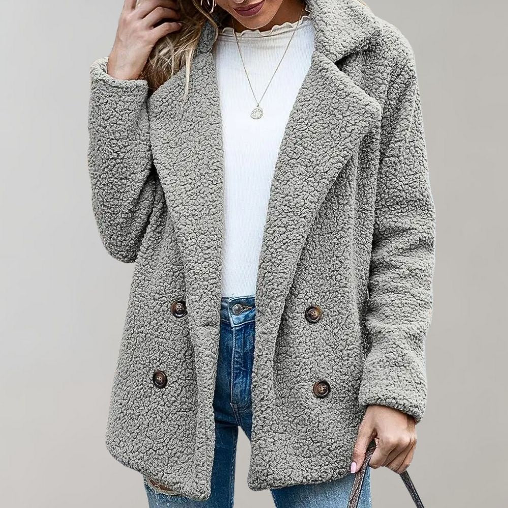 MILOU - Chaqueta de otoño Teddy de moda para damas | Suave, cálida y a la moda