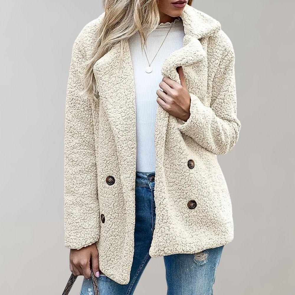 MILOU - Chaqueta de otoño Teddy de moda para damas | Suave, cálida y a la moda