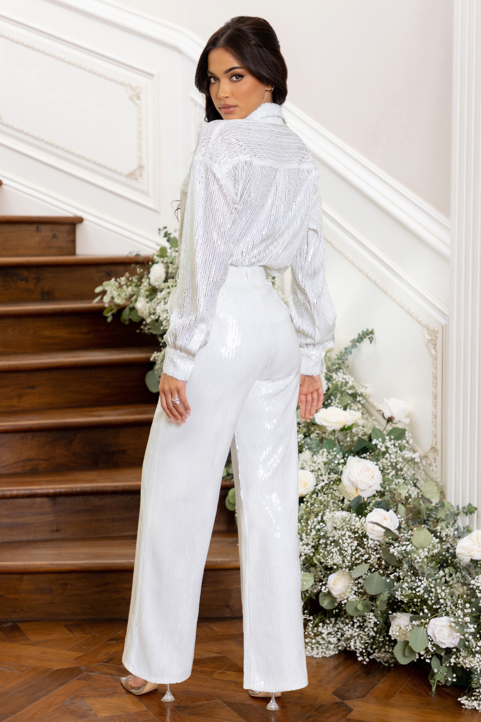 Pantaloni Mercy a vita alta | Gamba larga e raffinati per primavera ed estate