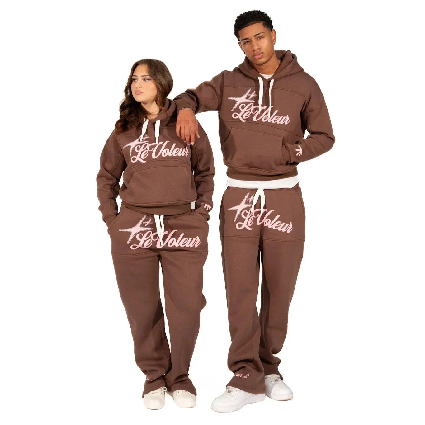 LE VOLEUR – Set felpa unisex con cappuccio e pantaloni jogger per il massimo comfort