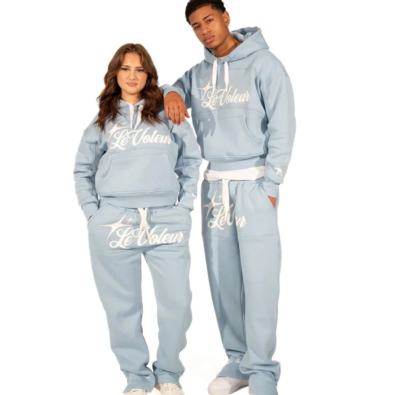 LE VOLEUR – Set felpa unisex con cappuccio e pantaloni jogger per il massimo comfort