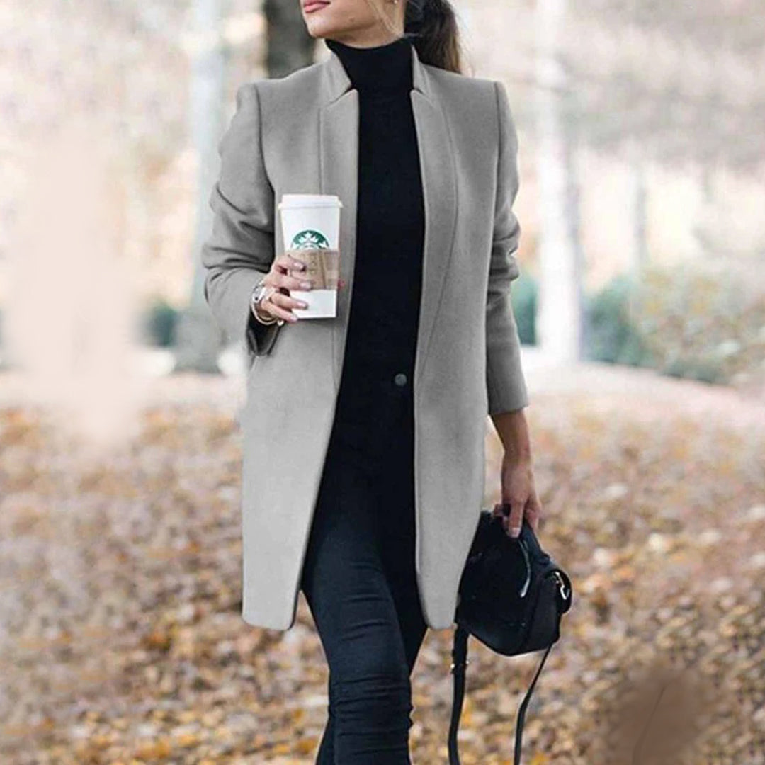 EMMA - Giacca autunnale lunga alla moda per donna
