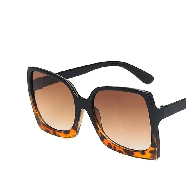 Variant image for Leslie Zonnebril Dames Groot Frame Gradient Glazen Modieuze Stijl-3