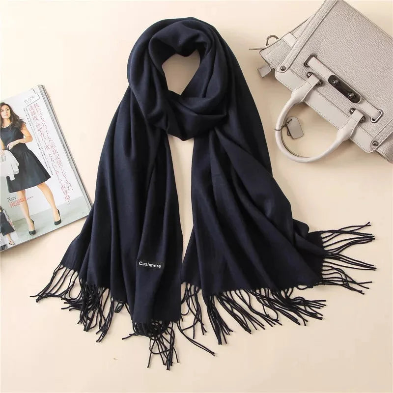 CLARA - Sciarpa in cashmere di lusso per donna, alla moda e calda